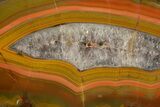 Colorful Polished Agate Nodule Half - South America #323838-1